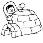 DIBUJOS DE ICEBERGS / DIBUJOS DE IGLÚS PARA COLOREAR 1109_Igloo-1