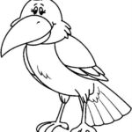 DIBUJOS DE URRACA PARA PINTAR 1697_COLOR_CROW_BW_thumb