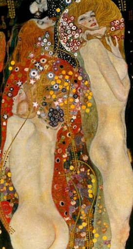Gustav Klimt Serpientes de agua II
