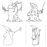 DIBUJOS DE MAGOS PARA COLOREAR DIBUJOS DE MAGOS PARA COLOREAR
