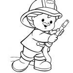 DIBUJOS DE BOMBEROS PARA PINTAR Y COLOREAR Bombero